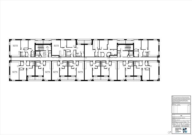 Floor plan, third floor - artist's impression subject to change