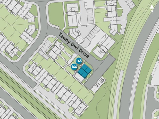 Site plan, 2 bedroom houses - artist impression subject to change